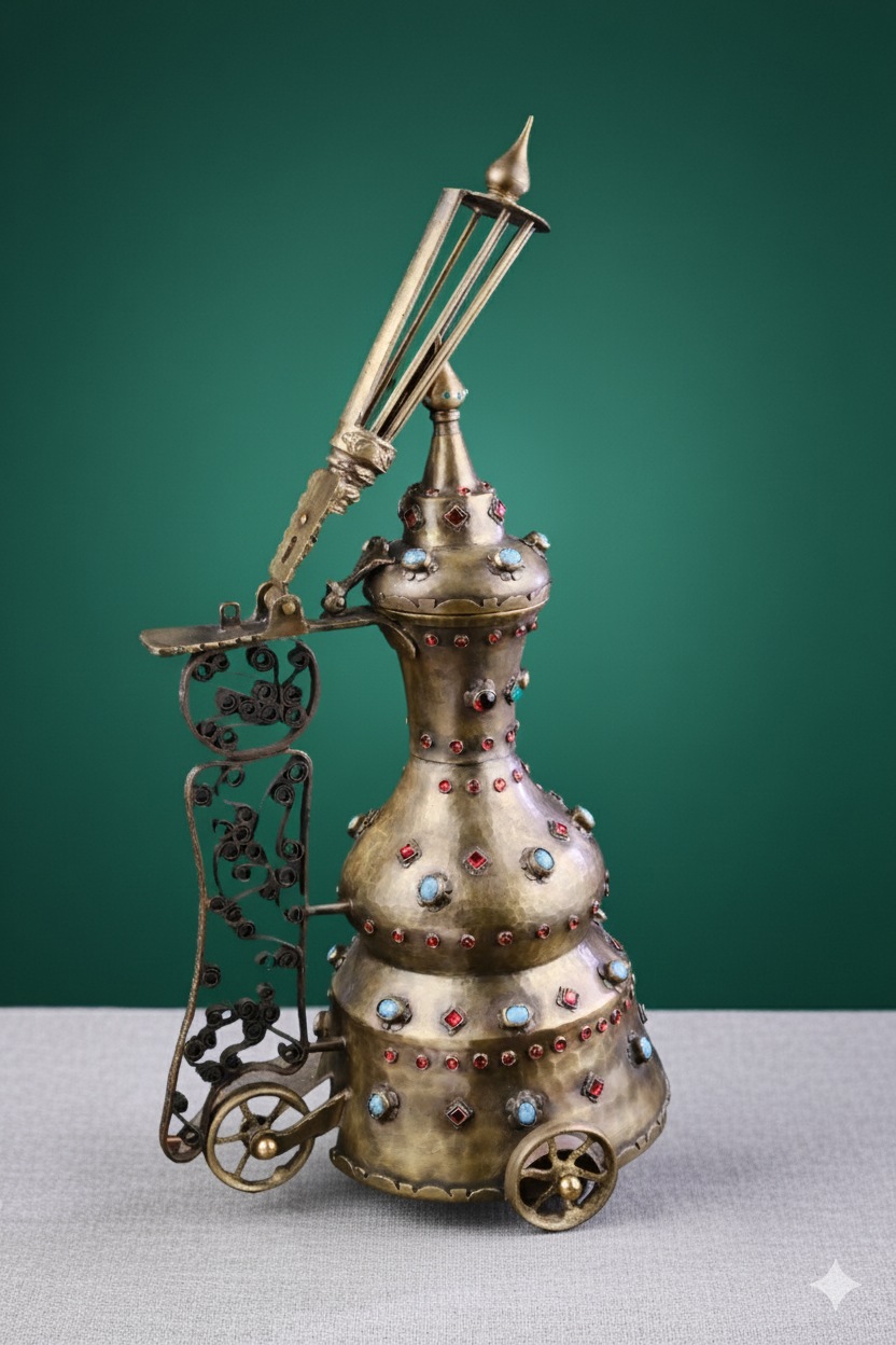 Tekerlekli Cezve Osmanlı 19. yy Sonları